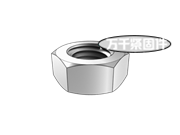 米制全金属小六角锁紧螺母9级 ASME B18.16.3M