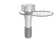 米制六角法兰细杆螺钉 ASME B18.2.3.4M