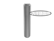米制全螺纹螺柱 ASME B18.31.1M