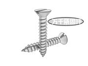双线层螺纹开槽沉头木螺钉 ASME B18.6.1