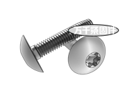 AB牙梅花槽扁圆头自攻螺钉 ASME B18.6.3