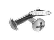 BP牙80°米字槽清根沉头自攻螺钉 ASME B18.6.4