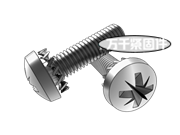 十字槽球面圆柱头螺钉和外锯齿锁紧垫圈 组合 DIN 6900