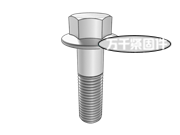 米制重型六角法兰螺钉 IFI 538