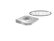 轻型工字钢用方斜垫圈 JB/ZQ 4337