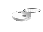 双孔轴端挡圈 JB/ZQ 4349
