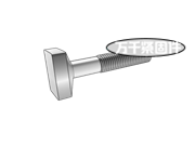 长方形沉头螺栓 MS 9397