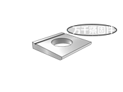 I型工字钢用方斜垫圈 PN 82009