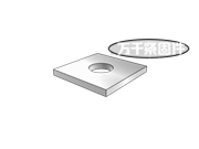 木结构用方形垫圈 PN 82010